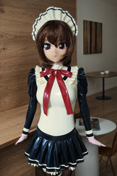 Women Latex Maid Dress Waitress Uniform cosplay