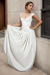 Women Latex Dress Corset Ruffled Sweetheart