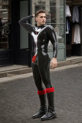 Man Latex Catsuits Spermaceti Back Zipper