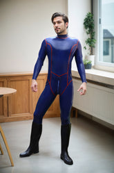 Men Latex Catsuits Pointer Back Zipper