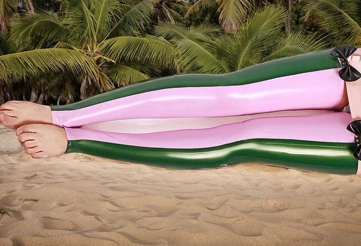 Bow To Me Womens Latex Socks