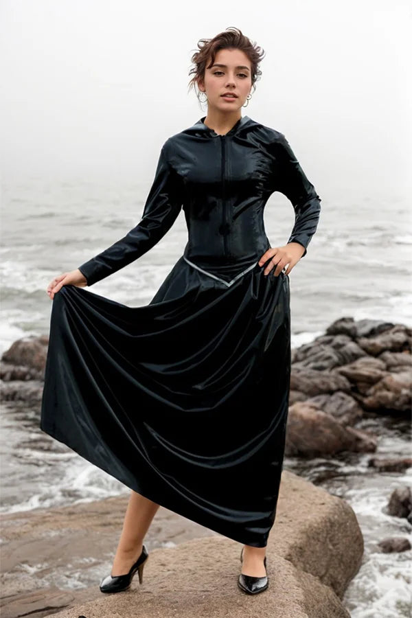 Women Latex Dress Enchanted Queen Style