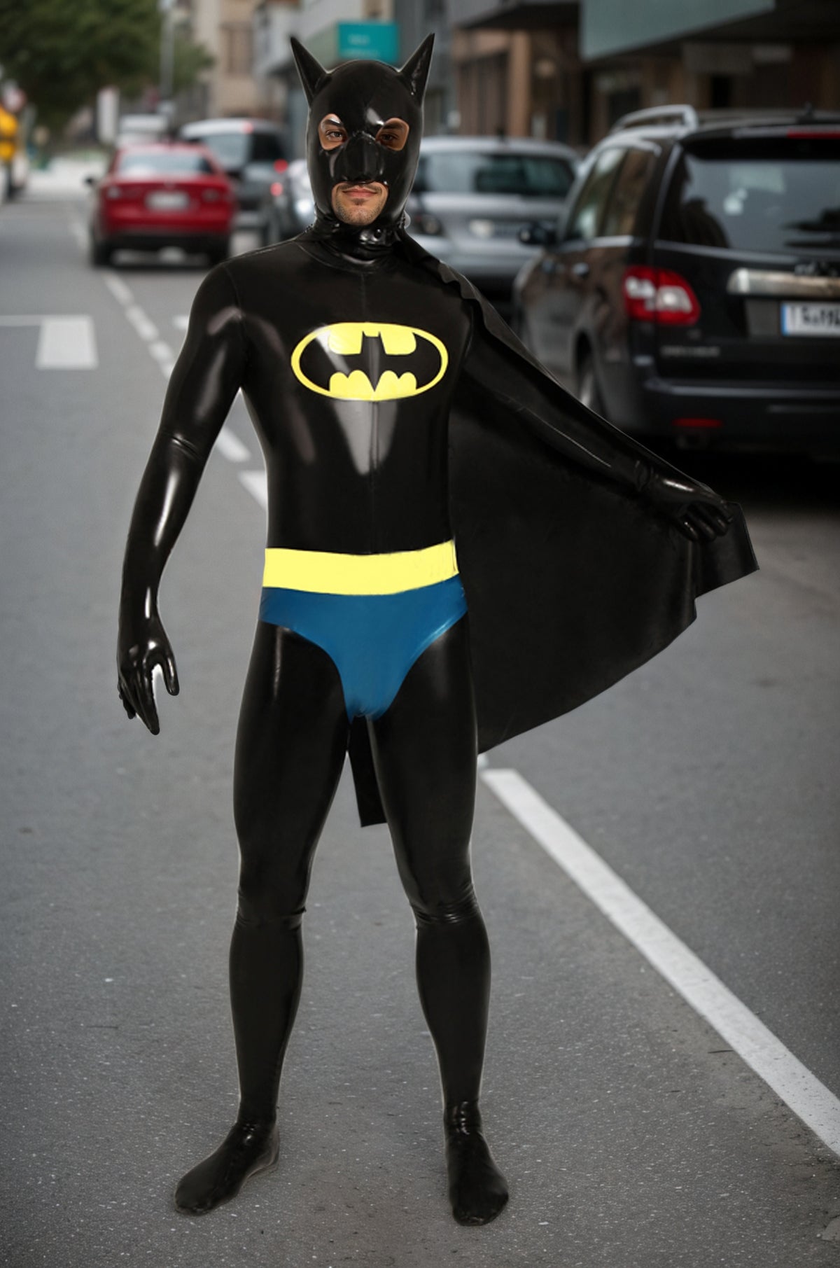 Men Latex Catsuits Cosplay Batman "Gotham Knight"